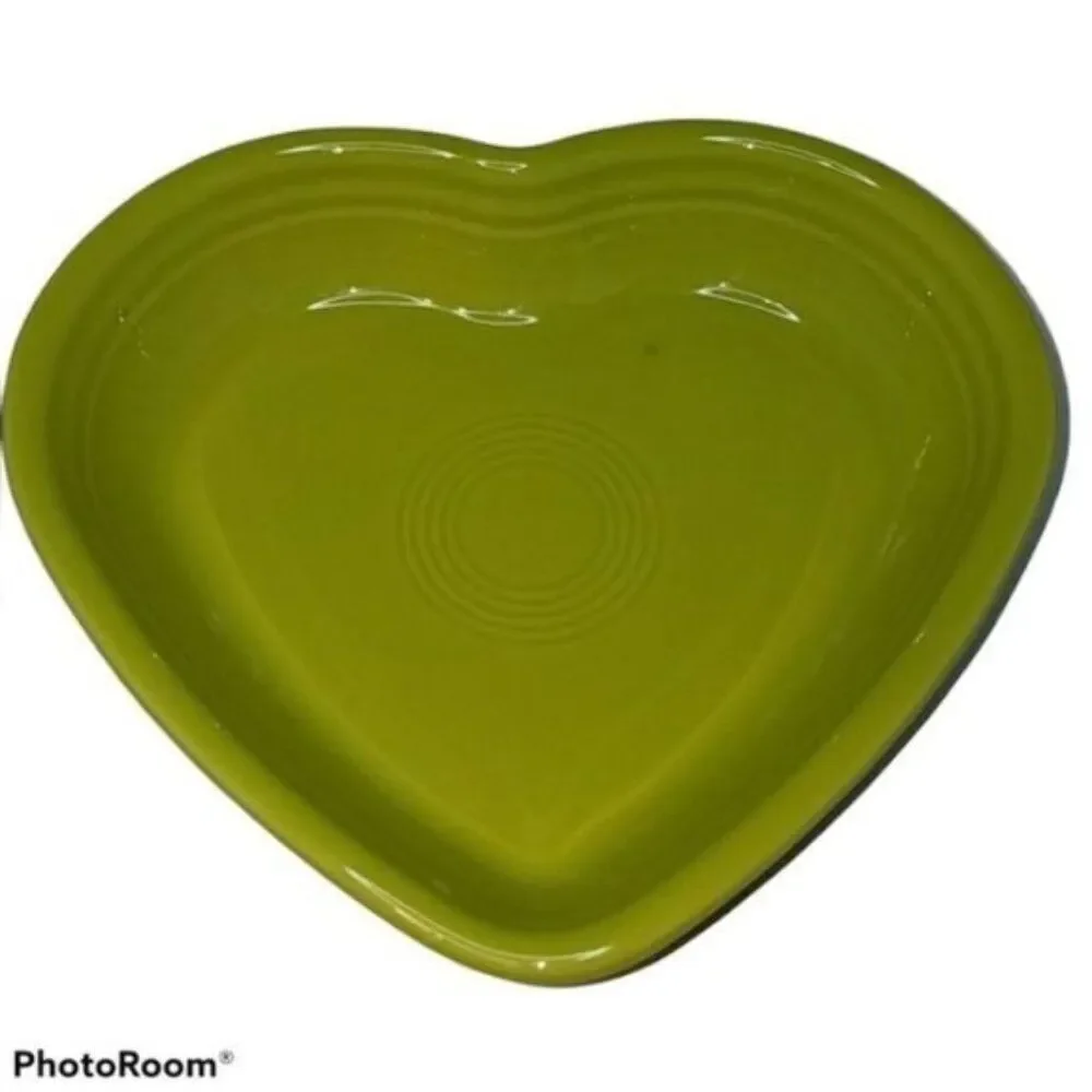 Fiestaware Fiesta Medium Heart Bowl Dish Lemongrass CONTAINER 19 OZ CERAMIC